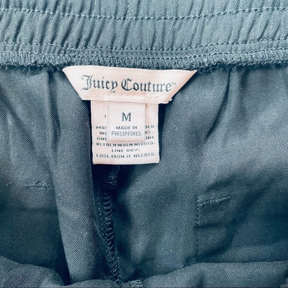 Juicy Couture Black Elastic Waist Tie Shorts Lyocell Medium - Picture 3 of 7